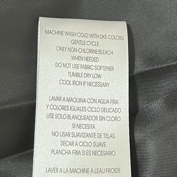 Calvin Klein Quilted Water Resistant Button Front Jacket Size L Black Womens - Picture 10 of 11